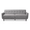 Baxton Studio Allister Mid-Century Light Grey Upholstered Sofa 158-9749 - alternate 7